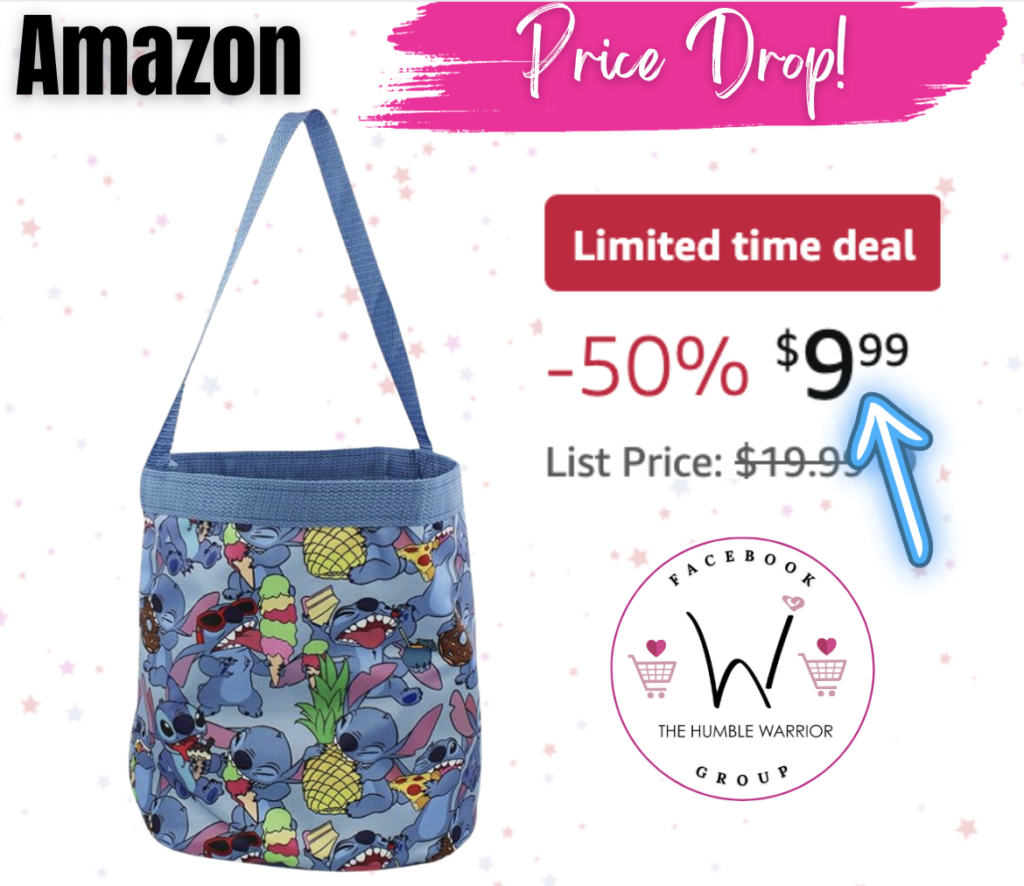 The Disney Stitch Chomp Chomp Bucket Tote Bag!